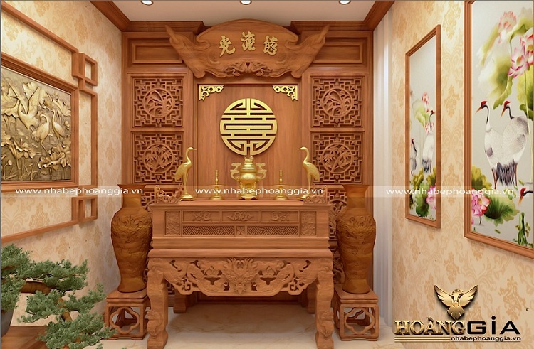 bố trí nội thất phòng thờ