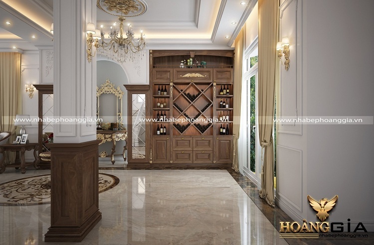 thiết kế tủ rượu tân cổ điển