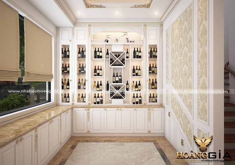 thiết kế tủ rượu tân cổ điển