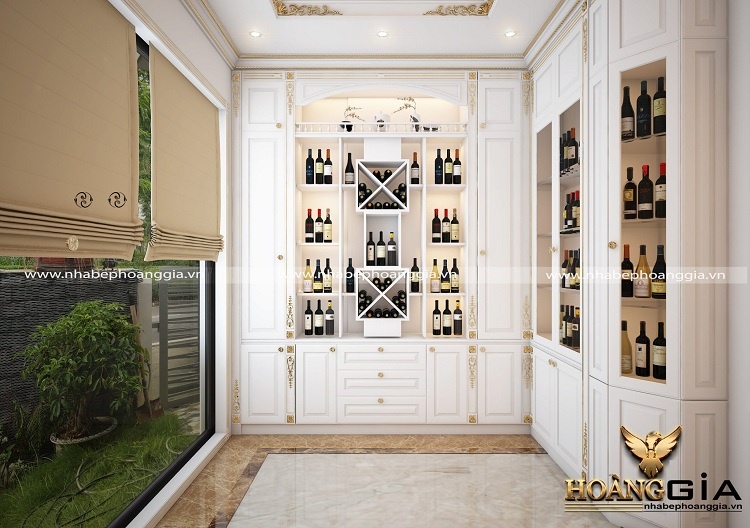 thiết kế tủ rượu tân cổ điển
