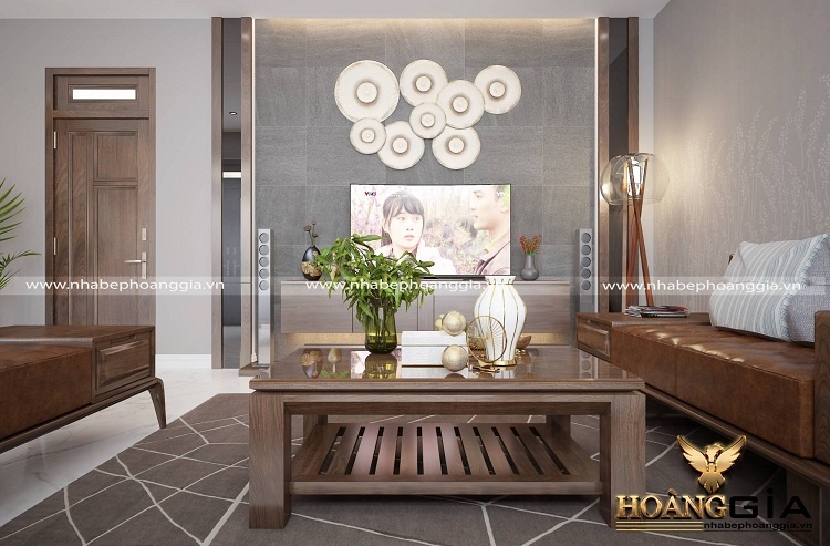 lựa chọn gạch ốp tường phòng khách
