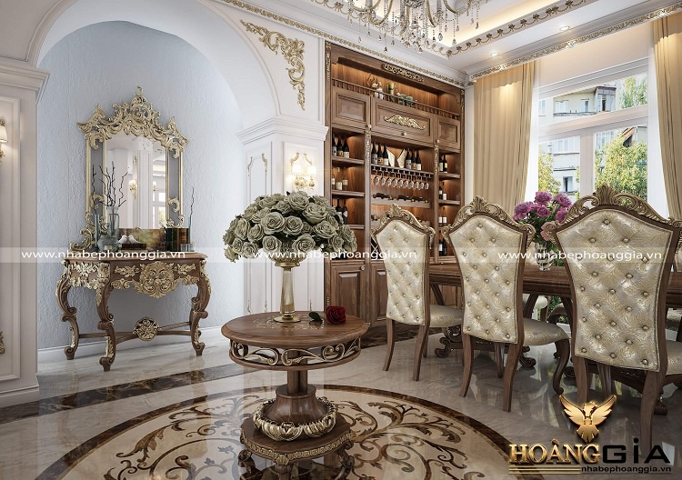 kệ trang trí tân cổ điển
