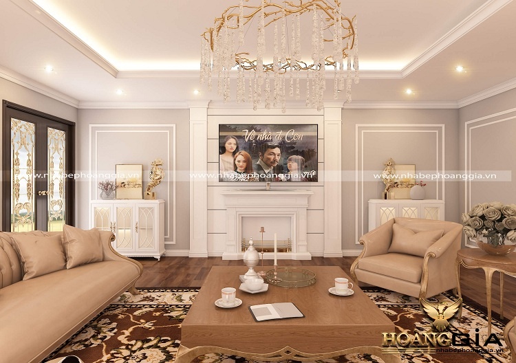 kệ trang trí tân cổ điển