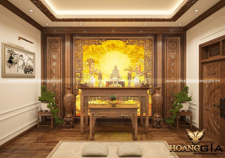 thiết kế bàn thờ Phật tại nhà