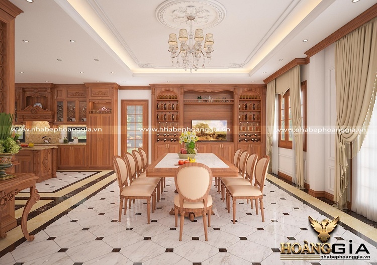 mẫu bàn ăn gỗ gõ đỏ 10 ghế
