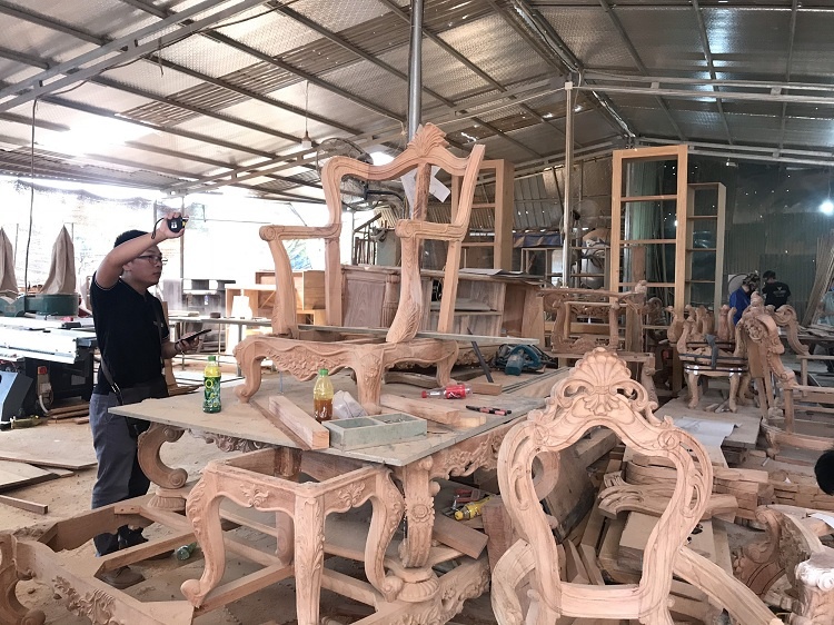 mua sofa gỗ gõ đỏ ở đâu