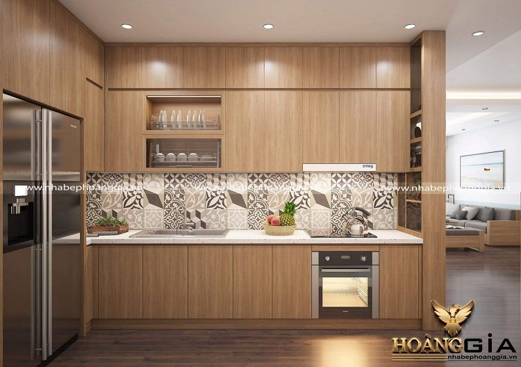 mẫu tủ bếp gỗ An Cường đẹp