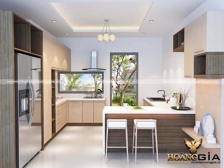 mẫu tủ bếp gỗ An Cường đẹp