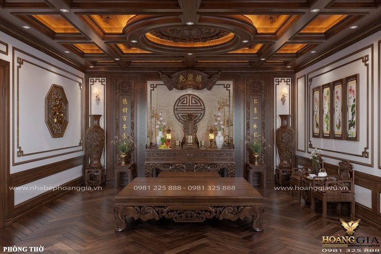 nguyên tắc thiết kế phòng thờ