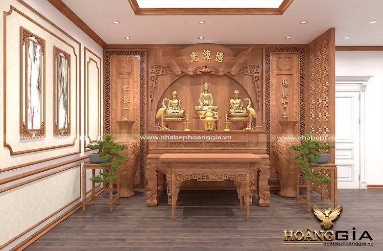 nguyên tắc thiết kế phòng thờ