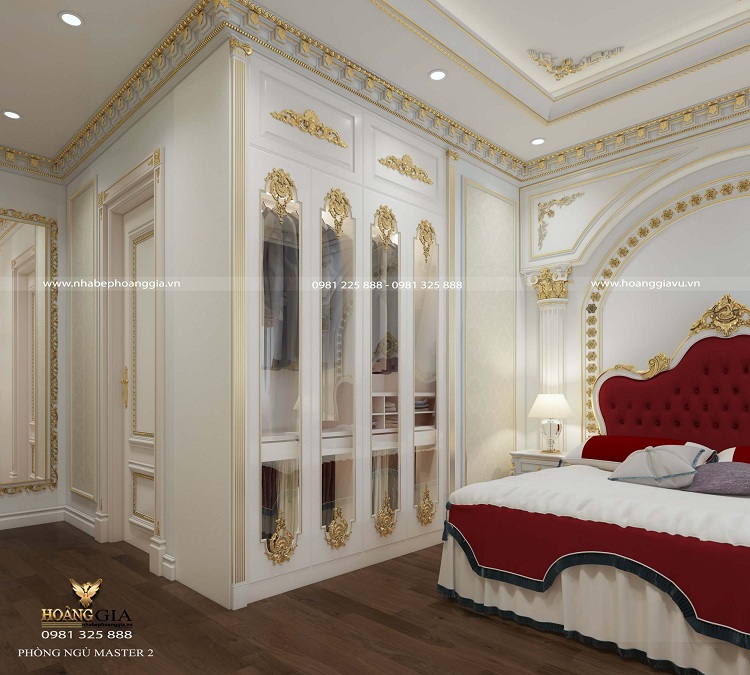 thiết kế phòng ngủ tân cổ điển cho khách