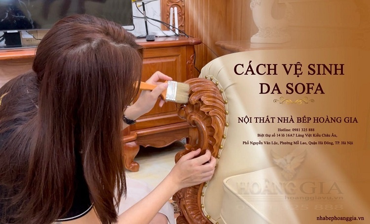 cách vệ sinh sofa da
