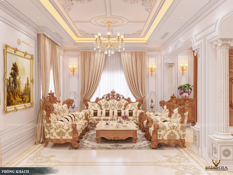 thiết kế nội thất biệt thự tân cổ điển