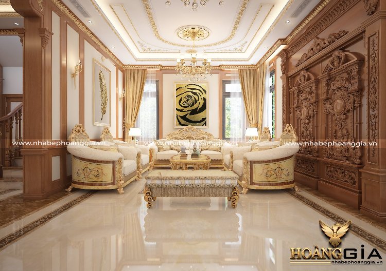 mẫu trần thạch cao phòng khách 30m2
