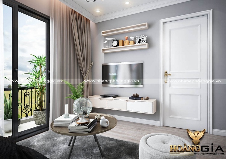 kệ ốp tường phòng khách