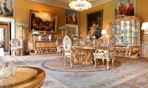 Nội thất tân cổ điển Socci trong phòng ăn Versailles