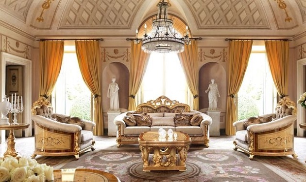 Nội thất tân cổ điển Socci trong phòng khách Versailles