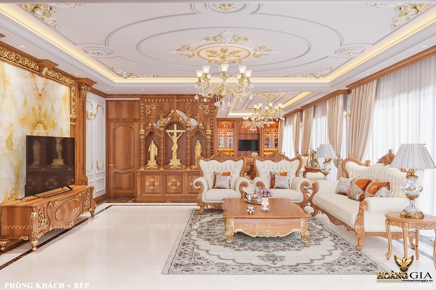 Địa chỉ thi công nội thất phòng thờ Chúa uy tín