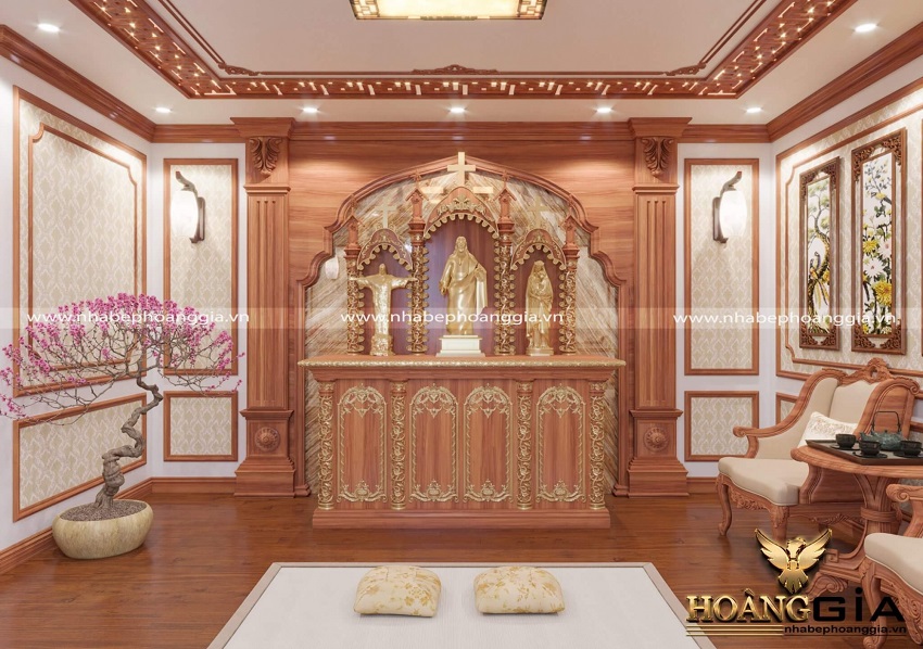 Mẫu phòng thờ Chúa cổ điển