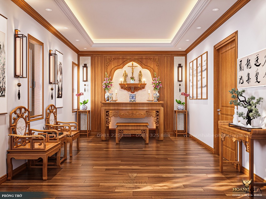 Mẫu phòng thờ Chúa hoài cổ