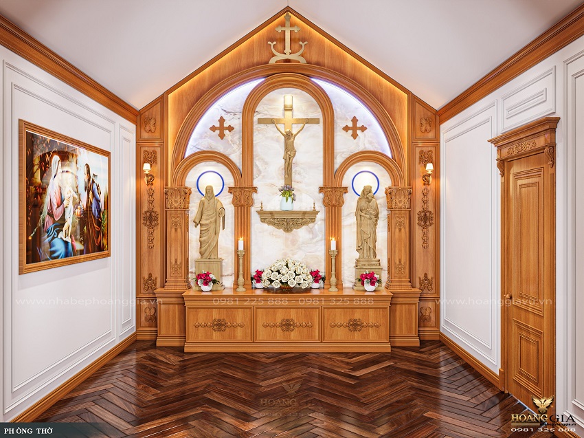 Mẫu phòng thờ Chúa tân cổ điển