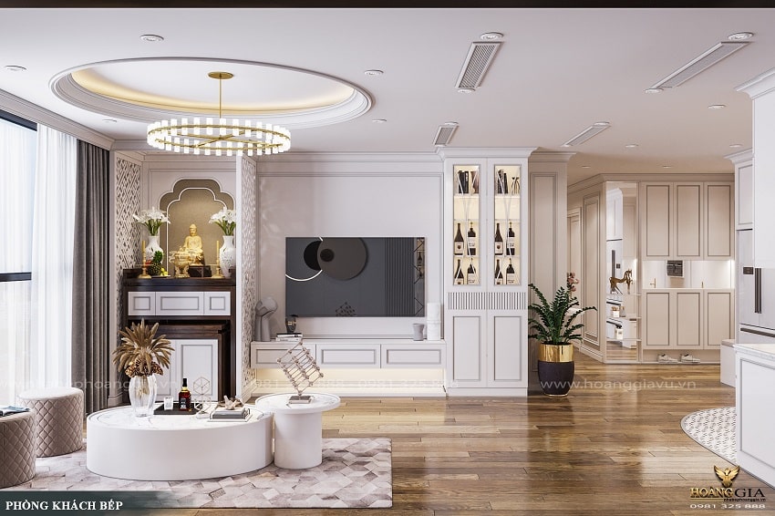 Đơn vị thi công bàn thờ nhà chung cư uy tín