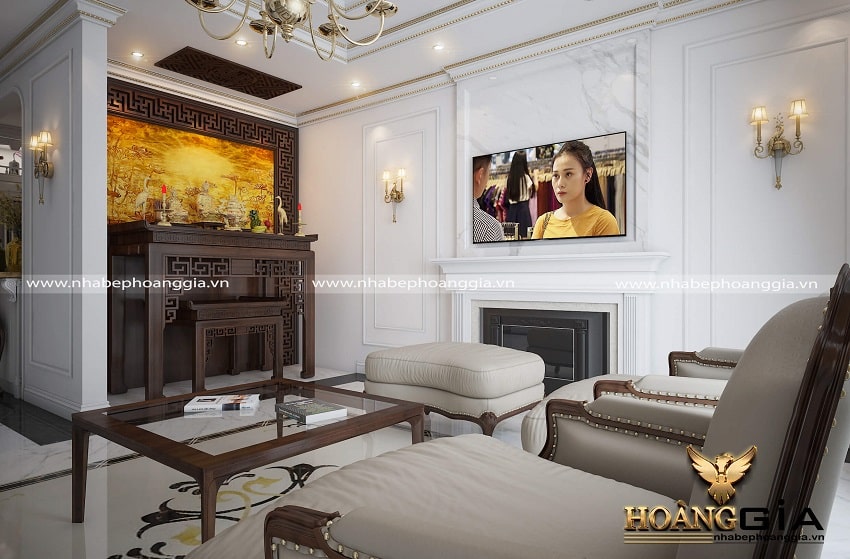 Mẫu bàn thờ nhà chung cư truyền thống