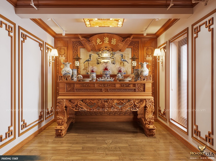 Ưu điểm của phòng thờ gỗ gõ đỏ