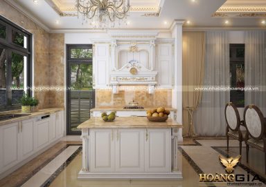 MẪU TỦ BẾP DÁT VÀNG TBDT 08