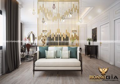 Ấn tượng mẫu thiết kế phòng ngủ tân cổ điển nhà biệt thự