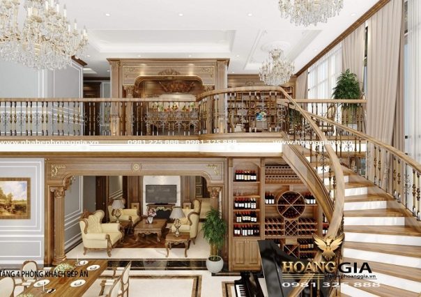 Dự án thiết kế thi công nội thất tân cổ điển cho căn hộ Penhouse nhà anh Dũng