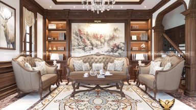 Những lưu ý trong thiết kế phòng khách tân cổ điển