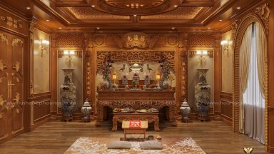 Hướng dẫn cách trang trí nội thất phòng thờ đẹp theo phong thuỷ