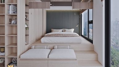 Gợi ý 10 mẫu giường ngủ giật cấp độc đáo đầy ấn tượng