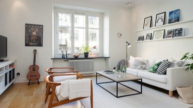 Cuốn hút với mẫu phòng khách đẹp phong cách Scandinavian