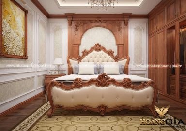 Mẫu thiết kế nội thất phòng ngủ phong cách tân cổ điển TCĐ 43