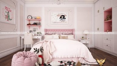 Rung động trước 10 mẫu phòng ngủ tân cổ điển cho bé gái