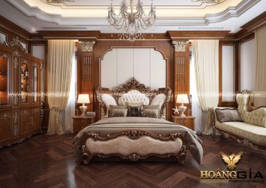 Nét sang trọng trong mẫu phòng ngủ tân cổ điển Luxury cho nhà biệt thự