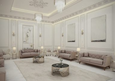 Mẫu thiết kế nội thất tân cổ điển cho biệt thự rộng