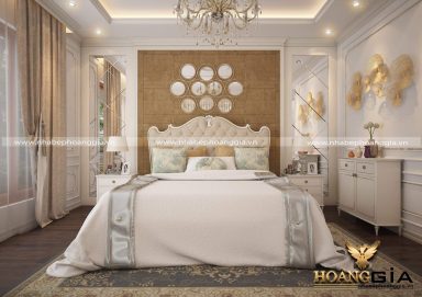 Mẫu thiết kế nội thất phòng ngủ đẹp tân cổ điển TCĐ 32