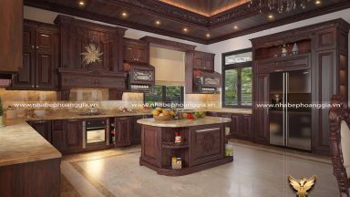 Những điều cần biết về mẫu tủ bếp tân cổ điển đẹp