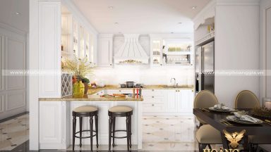 Tổng hợp 20+ mẫu tủ bếp đẹp cho nhà chung cư giá dưới 100 triệu đồng