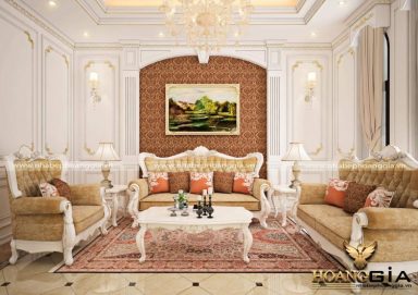 Mẫu thiết kế phòng khách Luxury tân cổ điển đẳng cấp 2022