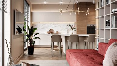 Thiết kế nội thất chung cư 60m2 đầy thanh lịch và hiện đại