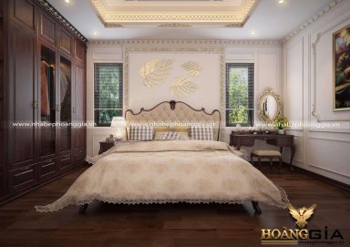 Mẫu thiết kế nội thất phòng ngủ con gái nhà anh Cảnh