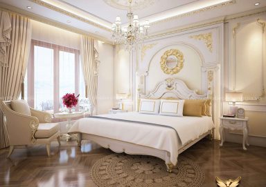 Mẫu thiết kế phòng ngủ đẹp tân cổ điển TCĐ 41