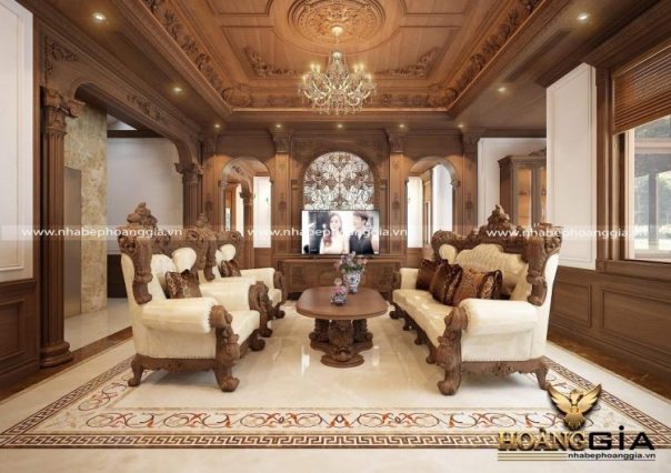 Dự án thiết kế thi công nội thất tân cổ điển nhà anh Dũng (Vinhomes Imperia Hải Phòng)