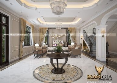 Thiết kế nội thất tân cổ điển nhà biệt thự sang trọng đầy cuốn hút