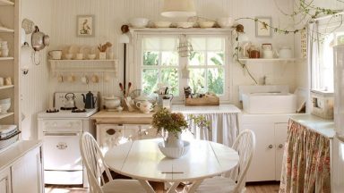 Công thức trang trí phòng bếp phong cách Vintage đẹp lãng mạn