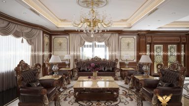 Sang trọng đầy đẳng cấp với các mẫu phòng khách đẹp cổ điển